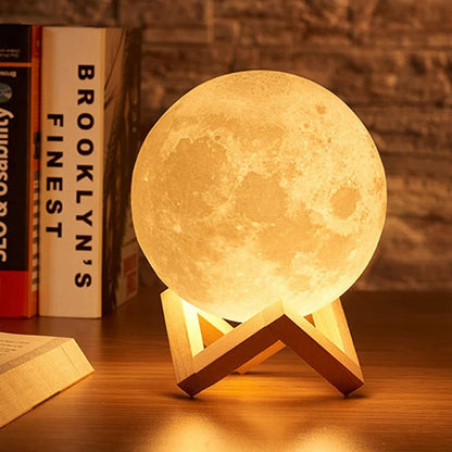 ✨ Luxe LED Moon & Galaxy Book Light – Elegant Bedroom Accent