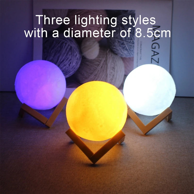 ✨ Luxe LED Moon & Galaxy Book Light – Elegant Bedroom Accent