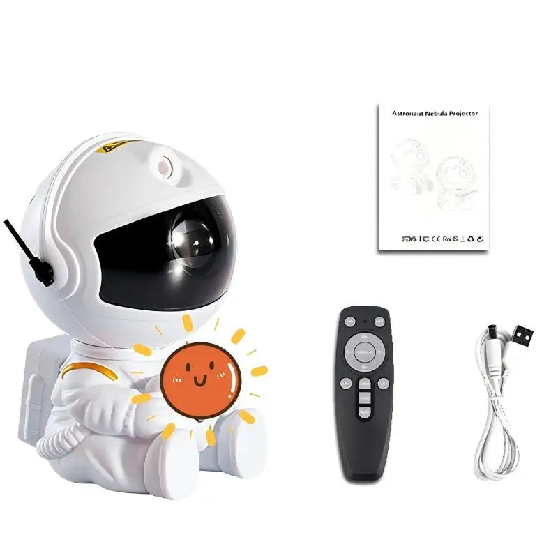 Premium Galaxy & Star Projector — Astronaut LED Night Light for Home & Children