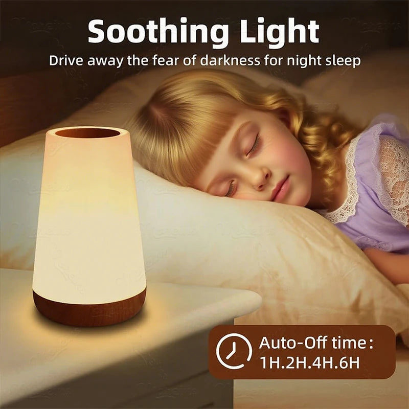 Premium RGB Colour-Changing Night Lamp — Touch & Remote Control, Portable & Rechargeable