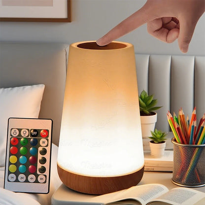Premium RGB Colour-Changing Night Lamp — Touch & Remote Control, Portable & Rechargeable