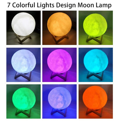 ✨ Luxe LED Moon & Galaxy Book Light – Elegant Bedroom Accent