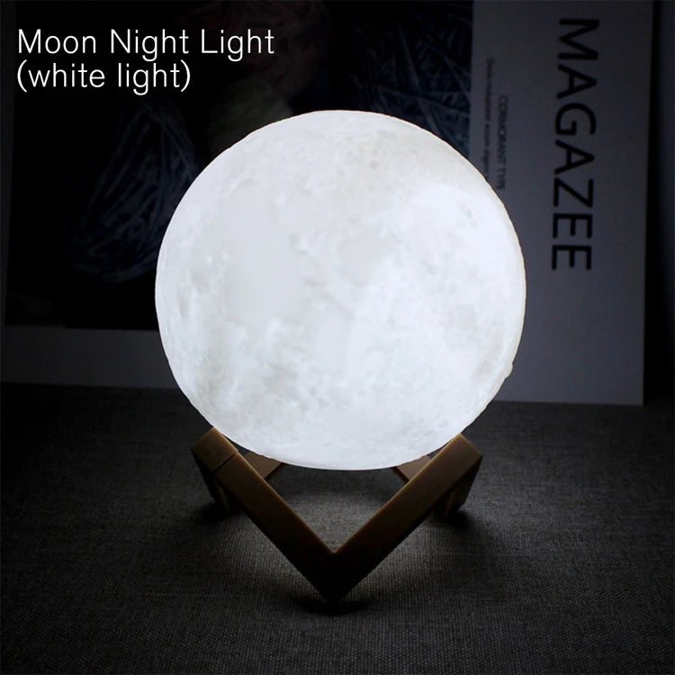 ✨ Luxe LED Moon & Galaxy Book Light – Elegant Bedroom Accent