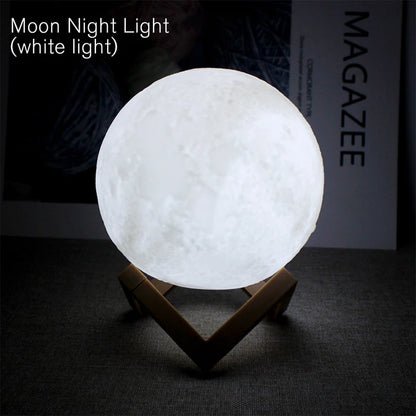 ✨ Luxe LED Moon & Galaxy Book Light – Elegant Bedroom Accent