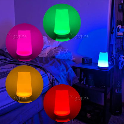 Premium RGB Colour-Changing Night Lamp — Touch & Remote Control, Portable & Rechargeable